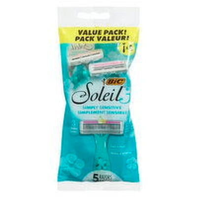 BIC - Simply Sensitive Razors, 5 Each