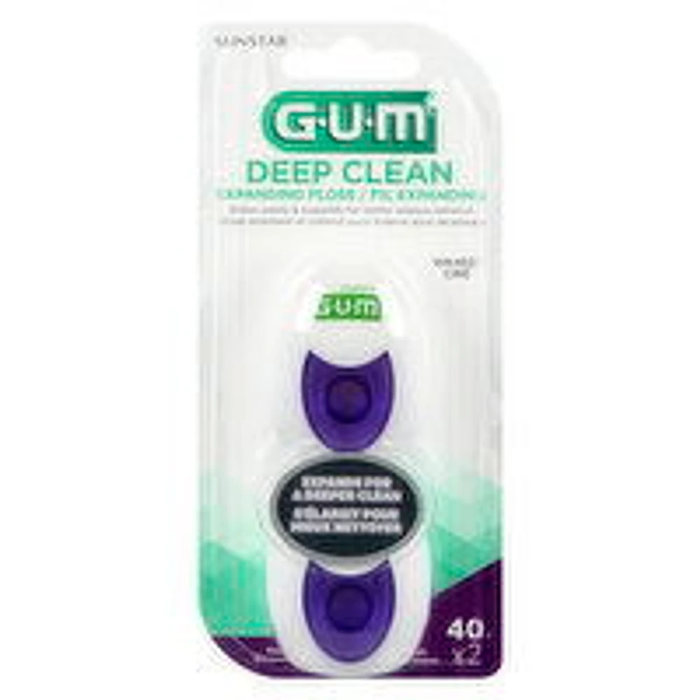 GUM - Deep Clean Expanding Floss, 2 Each