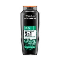 L'Oreal - Men Expert 3in1 Total Clean Shampoo, Conditioner & Body, 375 Millilitre