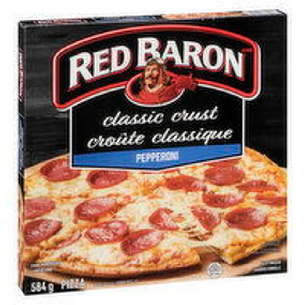 Red Baron - Classic Crust Pepperoni Pizza, 583 Gram