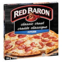 Red Baron - Classic Crust Pepperoni Pizza, 583 Gram
