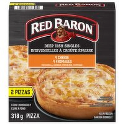 Red Baron - Deep Dish Pizza Singles,4 Cheese., 318 Gram