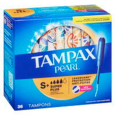 Tampax - Pearl Super Plus Unscented Tampons, 36 Each