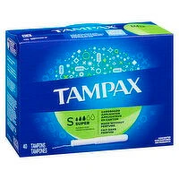 Tampax - Tampons Super - Unscented, 40 Each