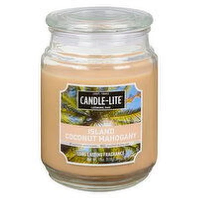Candle-Lite - Candle Lite Island Ccnut Mhgny Jar, 510 Gram