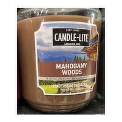 Candle Lite - Candle Lite Mahogany Woods Jar 18oz, 510 Gram