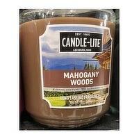Candle Lite - Candle Lite Mahogany Woods Jar 18oz, 510 Gram