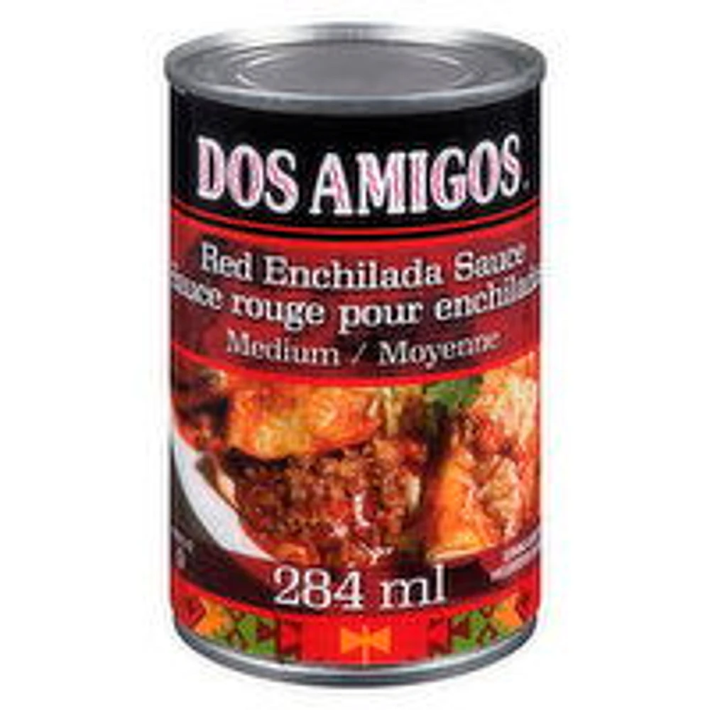 Dos Amigos - Red Enchilada Sauce Medium, 284 Millilitre