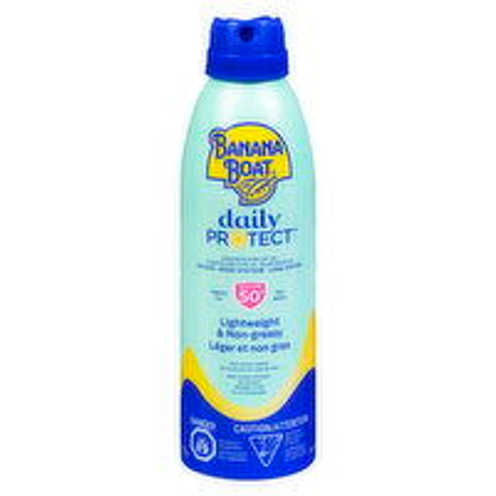 Banana Boat - Daily Protect Sunscreen Spray SPF50+, 226 Gram