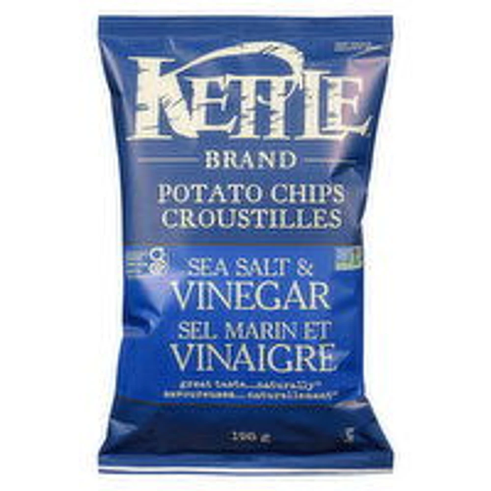 Kettle Brand - Potato Chips, Sea Salt & Vinegar, 198 Gram
