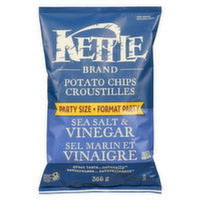 Kettle Brand - Salt & Vinegar Potato Chips, Party Size, 368 Gram