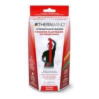Theraband - Resistance Bands Exercise Tool - Beginner, 3 Each