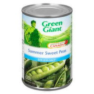 Green Giant - Summer Sweet Peas - 1/3 Less Salt, 395 Millilitre