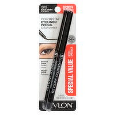Revlon - Colorstay Eyeliner 2Pk Black Brown, 1 Each