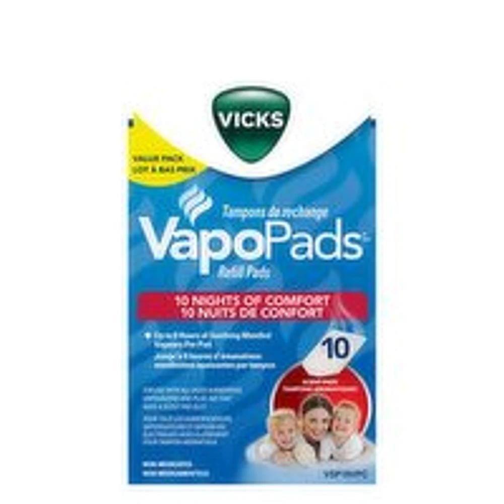 Vicks VSP19VPC Soothing Menthol VapoPads - Vapo Pads Refill, 10 Each