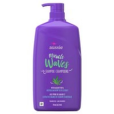Aussie - Shampoo, Miracle Waves with Australian Hemp Seed Extract, 778 Millilitre