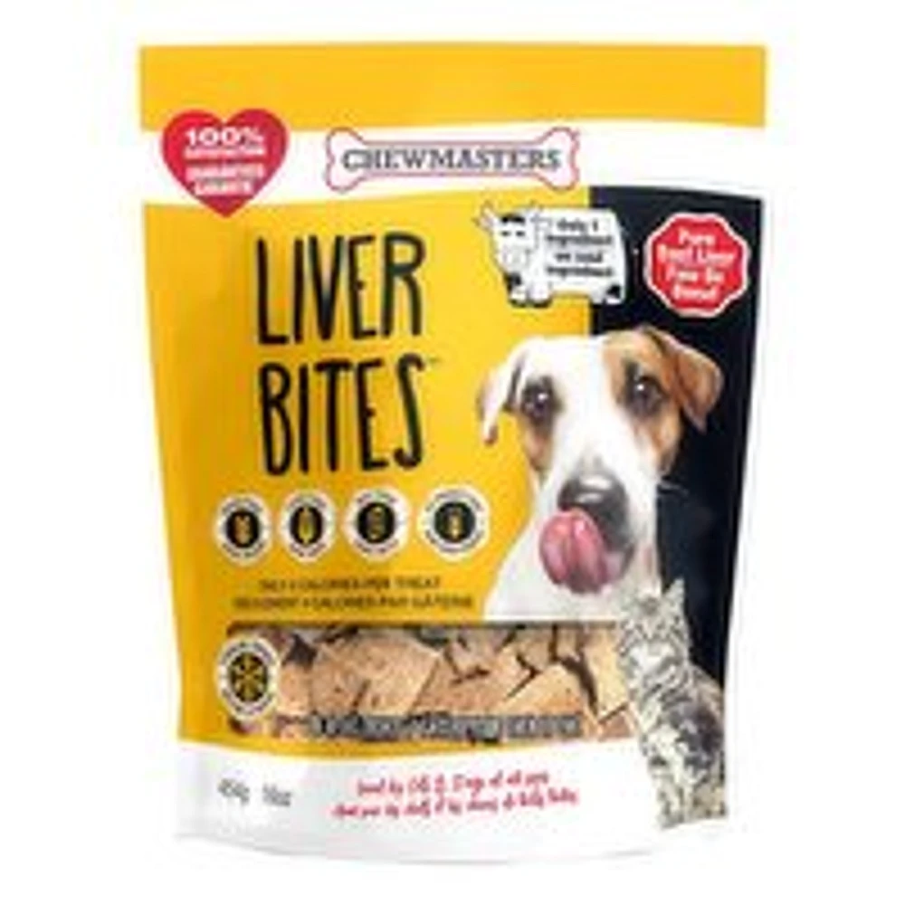 Chewmasters - Dog Treats, Liver Bites, 454 Gram