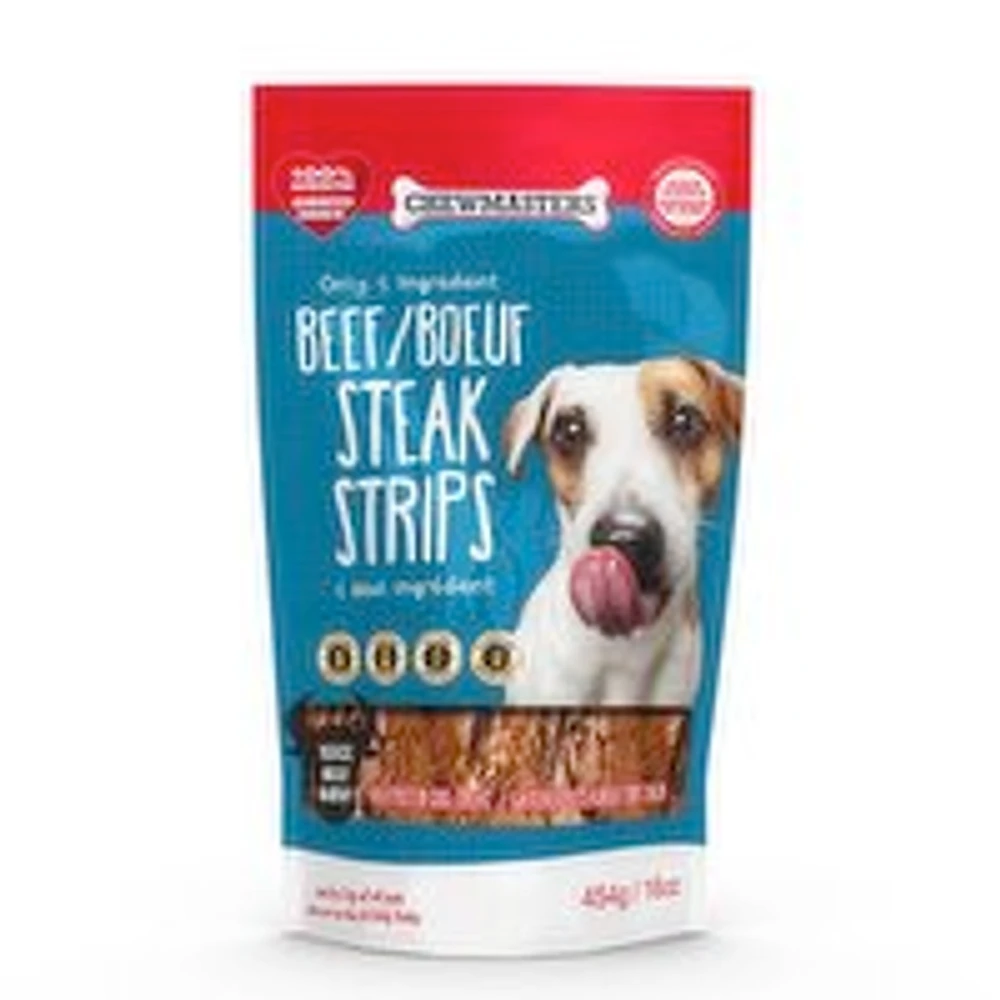Chewmasters - Dog Treats, Beef Tender Strips, 454 Gram