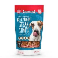 Chewmasters - Dog Treats, Beef Tender Strips, 454 Gram