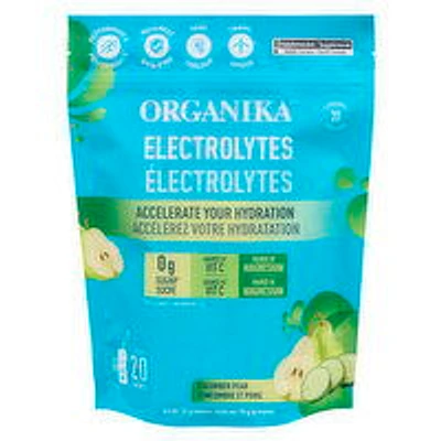 Organika - Electrolytes Powder Sachets, Cucumber Pear, 20 Each