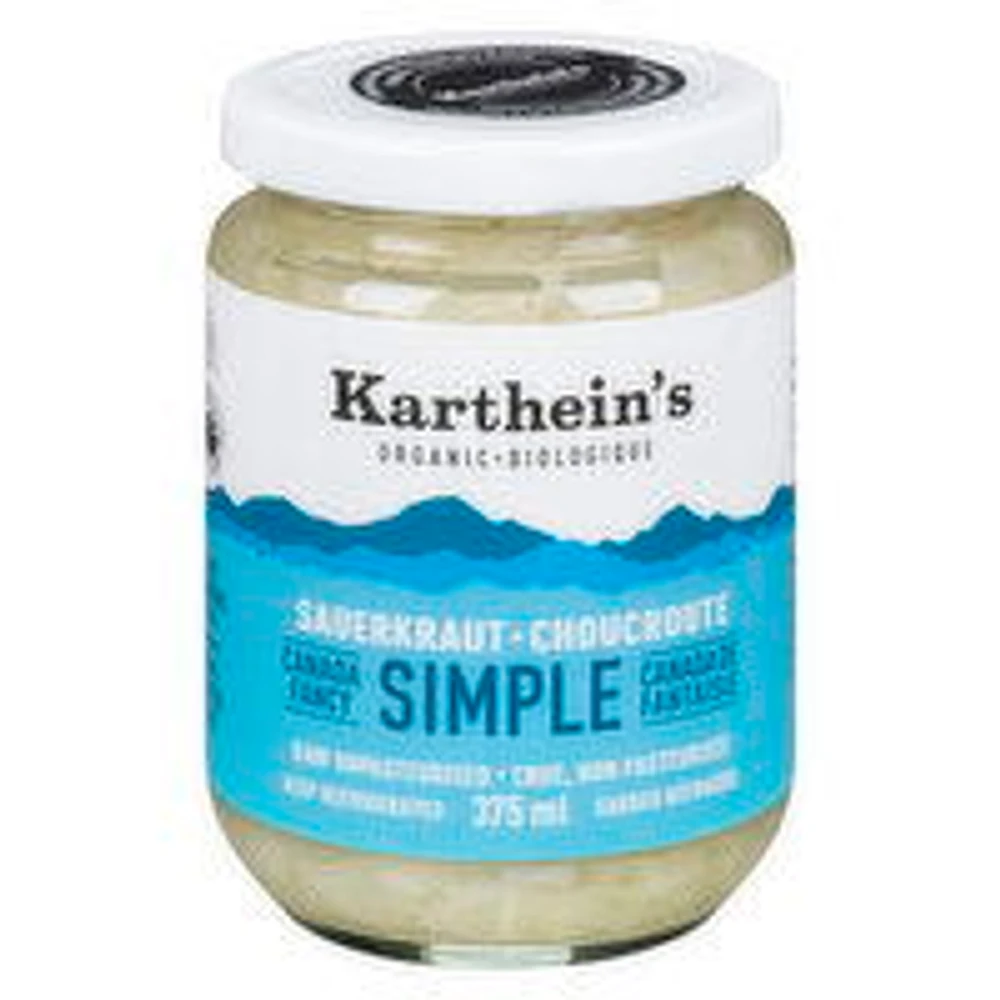 Kartheins - Sauerkraut Simple Organic, 375 Millilitre