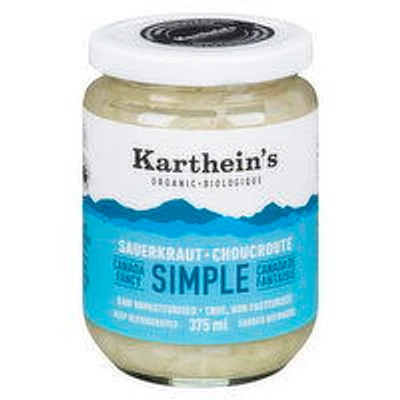 Kartheins - Sauerkraut Simple Organic, 375 Millilitre