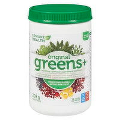 GENUINE HEALTH - Greens+ Original Superfood Powder, Unsweetened Natural, 208 Gram