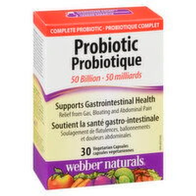 Webber Naturals - Probiotic Vitamin 50 Billion, 30 Each