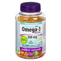 Webber Naturals - Easy Swallow Mini Omega-3 300mg, 220 Each