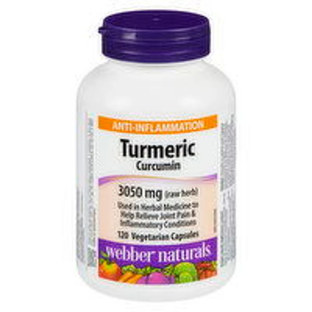 Webber Naturals - Turmeric Curcumin 600mg, 120 Each