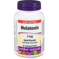 Webber Naturals - Melatonin 3mg, 90 Each