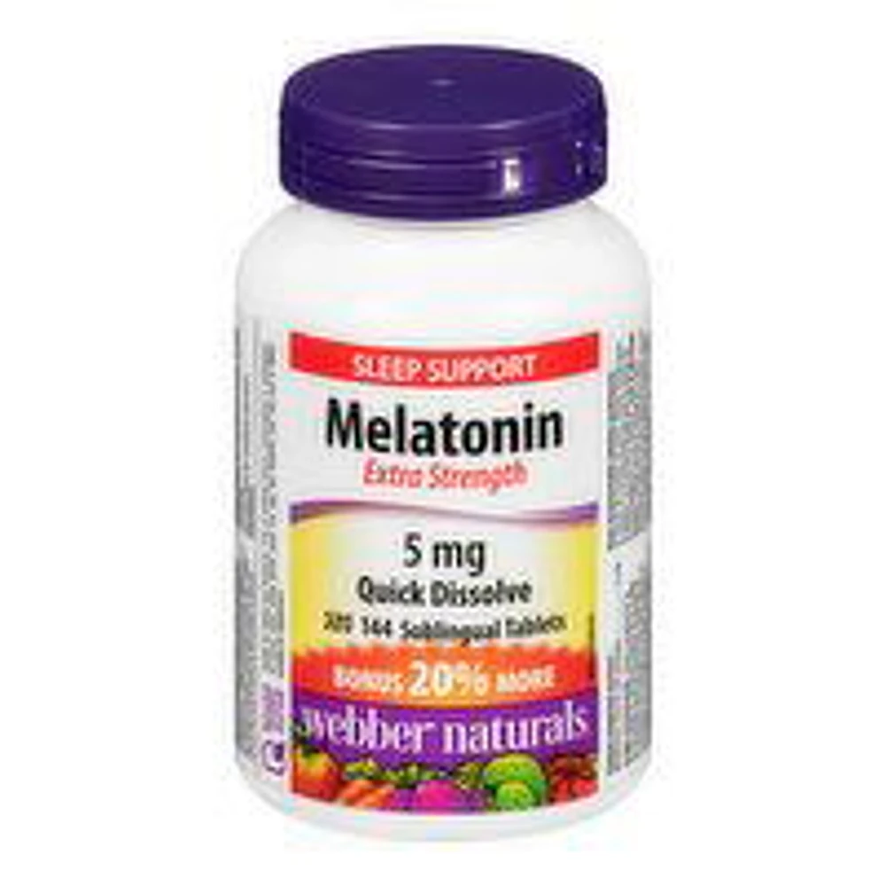 Webber Naturals - Melatonin Ext Strength 5mg, 144 Each