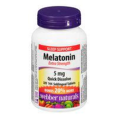 Webber Naturals - Melatonin Ext Strength 5mg, 144 Each