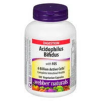 Webber Naturals - Acidophilus Bifidus with FOS, 180 Each