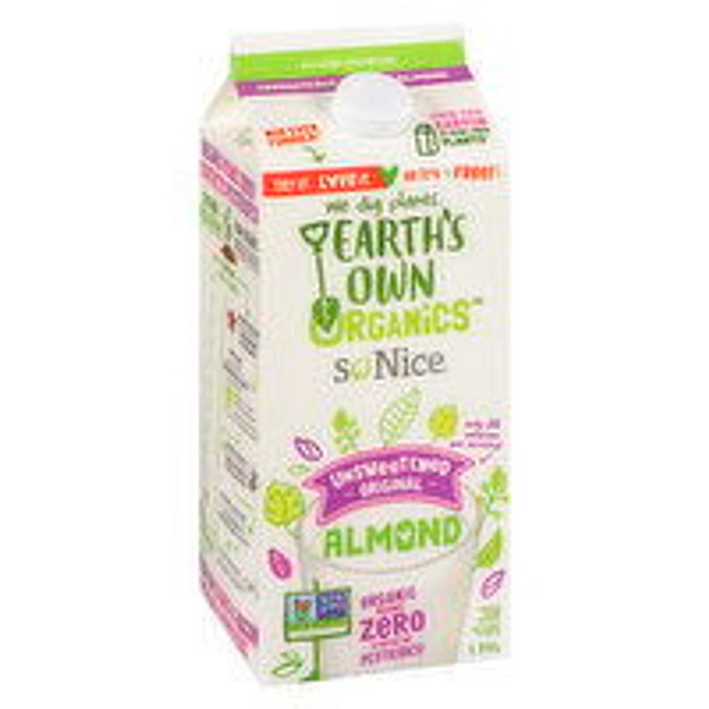 So Nice - Organic Fortified Almond Beverage - Unsweetened, 1.75 Litre
