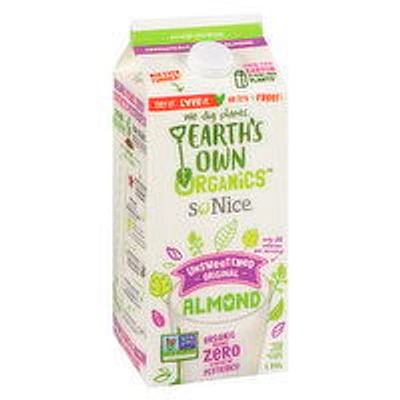So Nice - Organic Fortified Almond Beverage - Unsweetened, 1.75 Litre