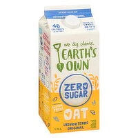 EARTH'S OWN - Zero Sugar Unsweetened Original Oat Milk, 1.75 Litre
