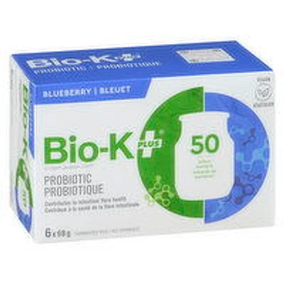 BIO-K+ - Probiotic Fermented Rice Beverage - Blueberry, 6 Each