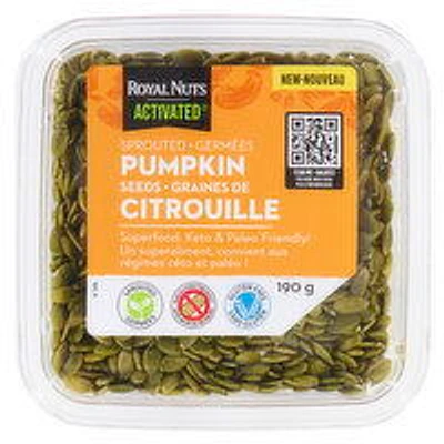 Royal Nuts - Sprouted Pumpkin Seeds, 190 Gram