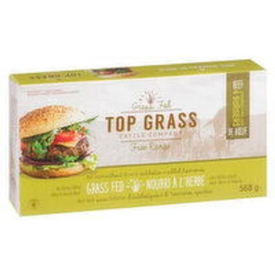 Top Grass Cattle Company - Beef Burgers Grass Fed, 4 Each