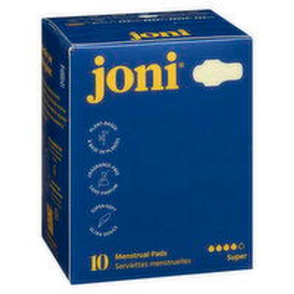Joni - Organic Bamboo Super Pads, 10 Each