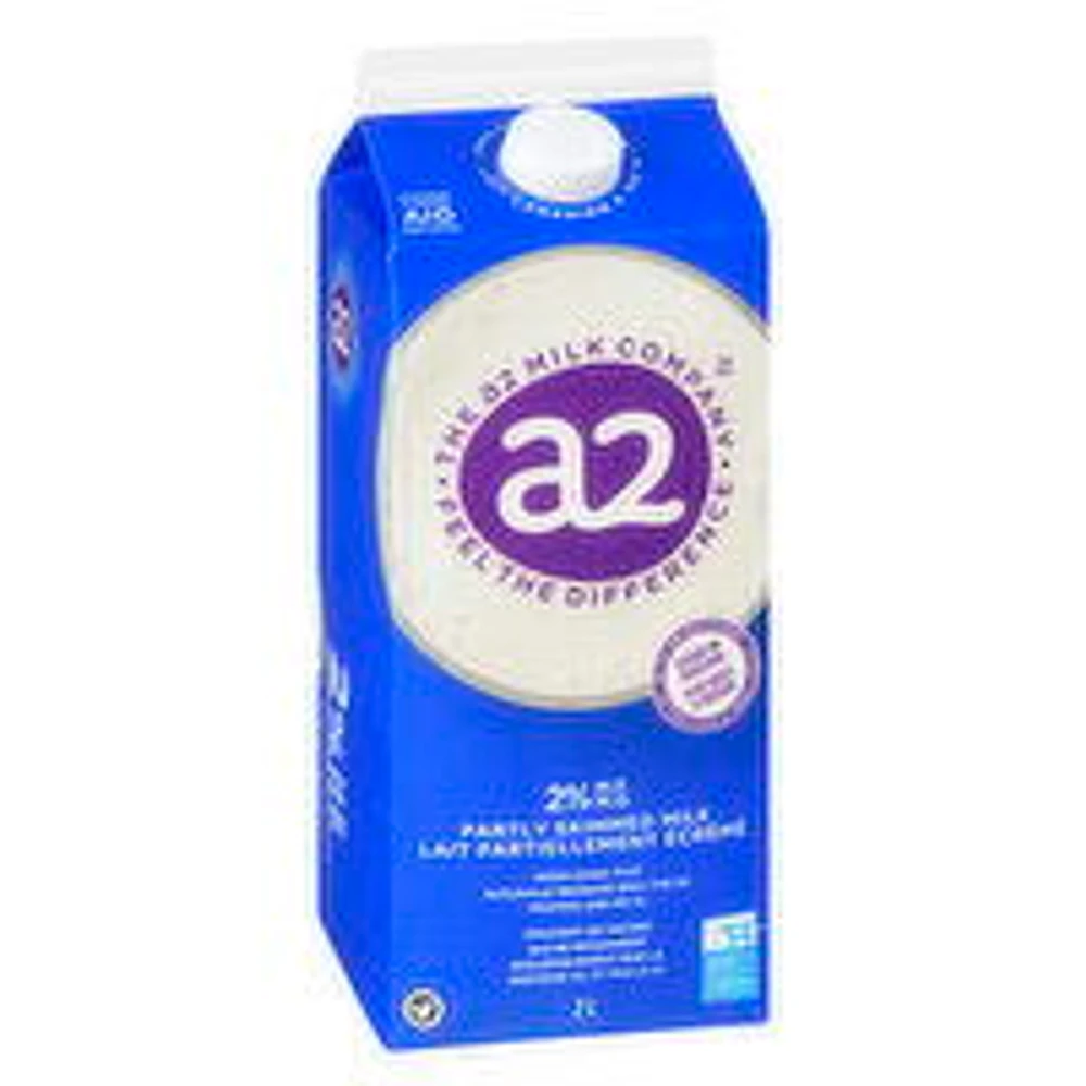A2 - Partly Skimmed Milk 2% M.F., 2 Litre