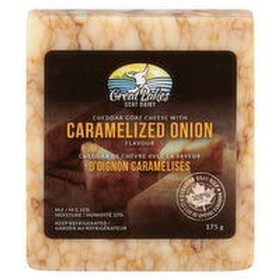 Great Lakes - Cheddar Goat Cheese with Caramelized Onion, 175 Gram