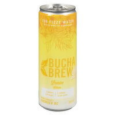 Bucha Brew - Fun Fizzy Water Lemon, 355 Millilitre