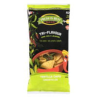 Fresh is Best - Tri-Flavour Corn Tortilla Chips, 300 Gram