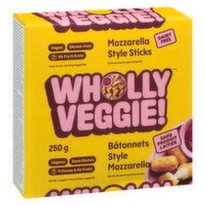 Wholly Veggie - Plant Based Mozzarella Sticks, 250 Gram