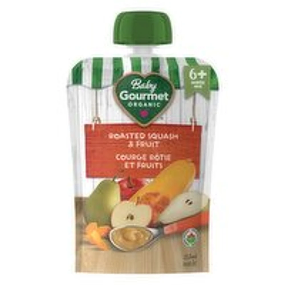 Baby Gourmet - Organic Baby Food - Roasted Squash & Fruit Medley, 128 Millilitre