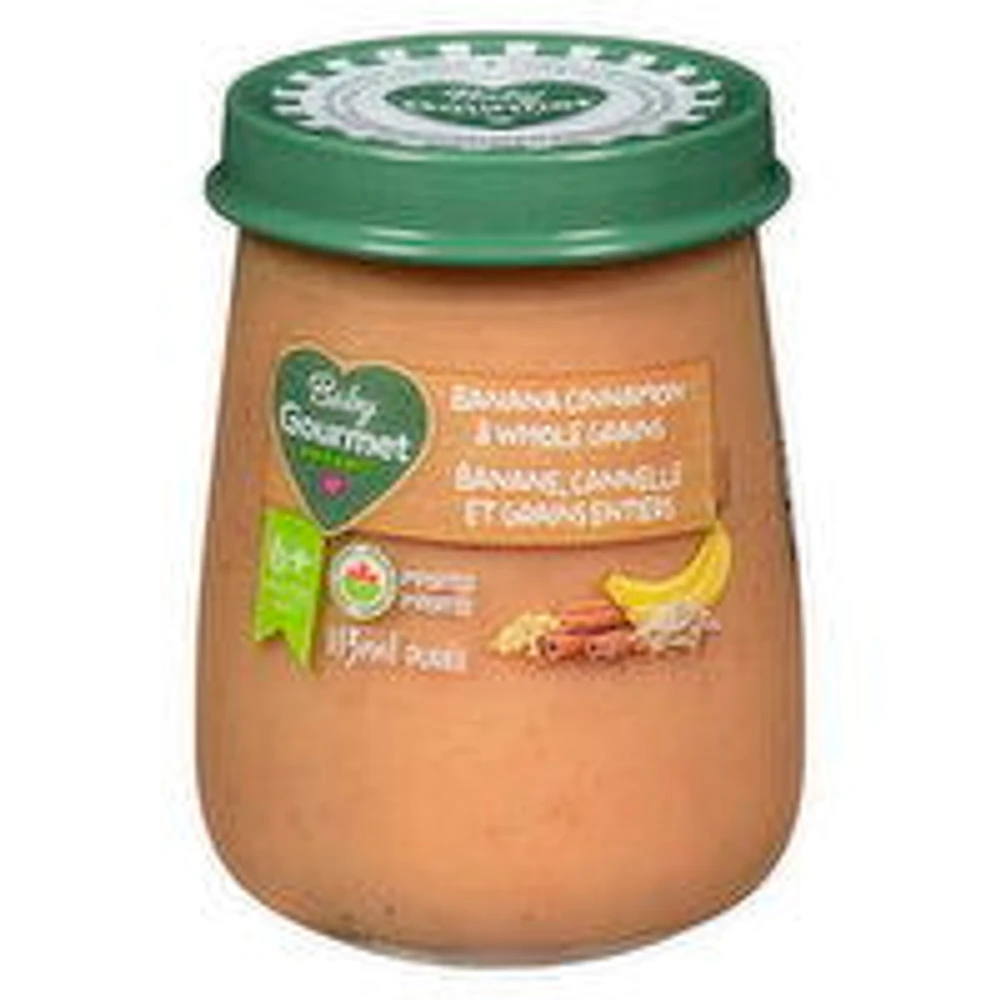 Baby Gourmet - Baby Food, Banana Cinnamon & Whole Grains, 113 Millilitre