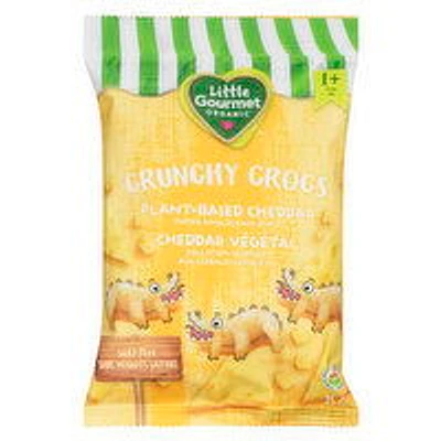 Little Gourmet - Crunchy Crocs Plant Based Cheddar Snack, 35 Gram
