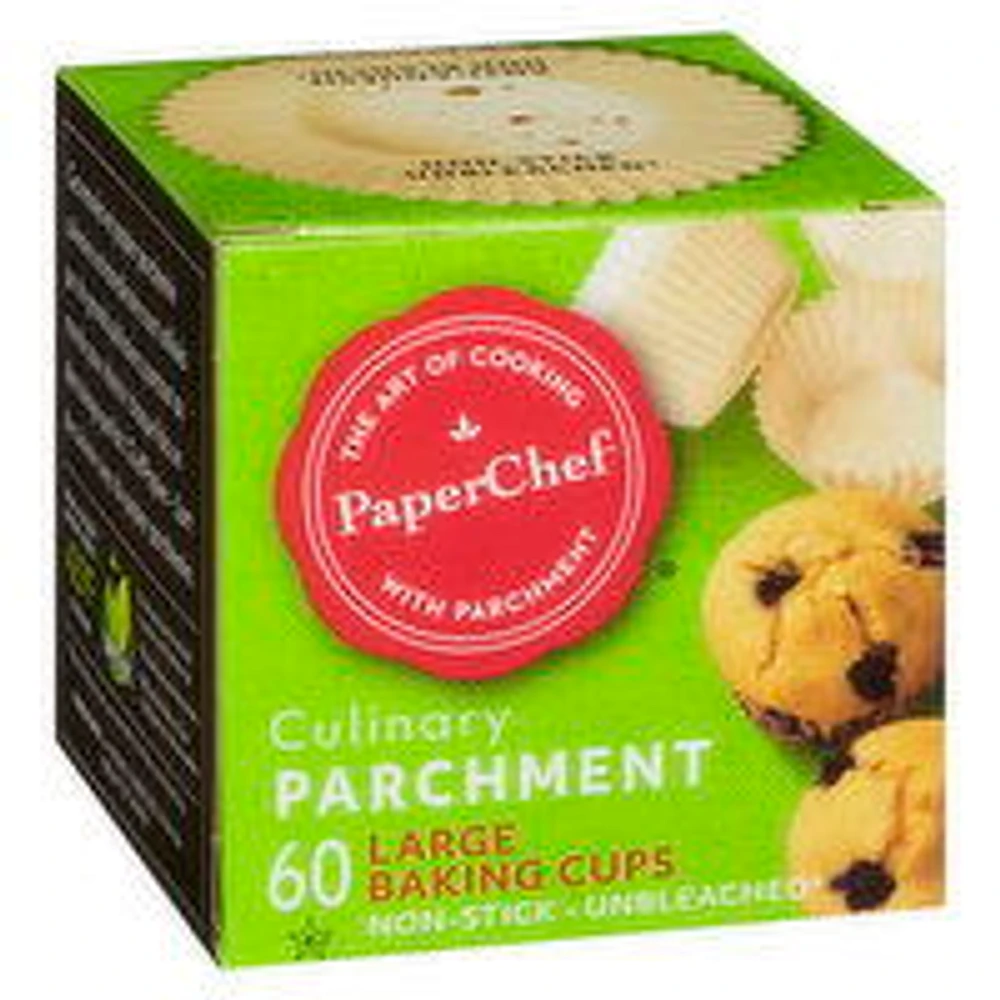 PaperChef - Culinary Parchment Large Baking Cups, 60 Each